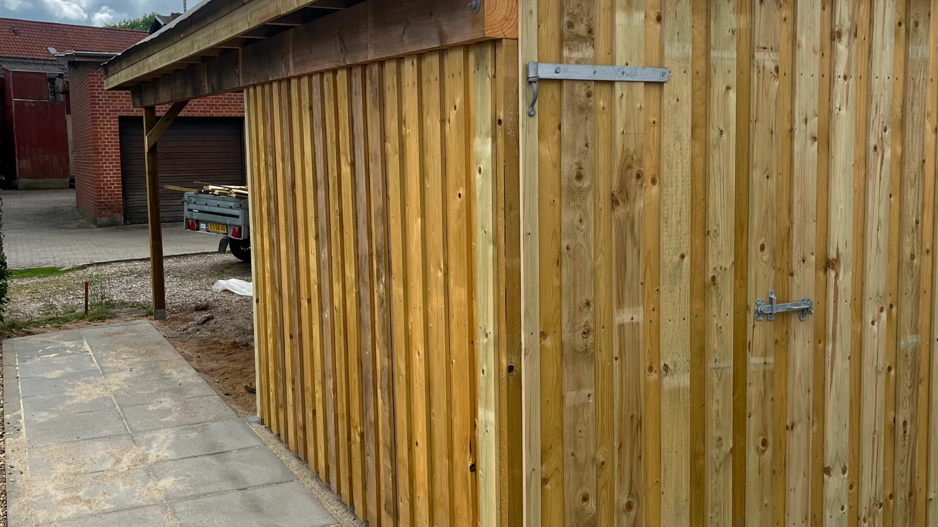 Carport i Hedensted lavet af Tømrerne Krogh & Porsgaard