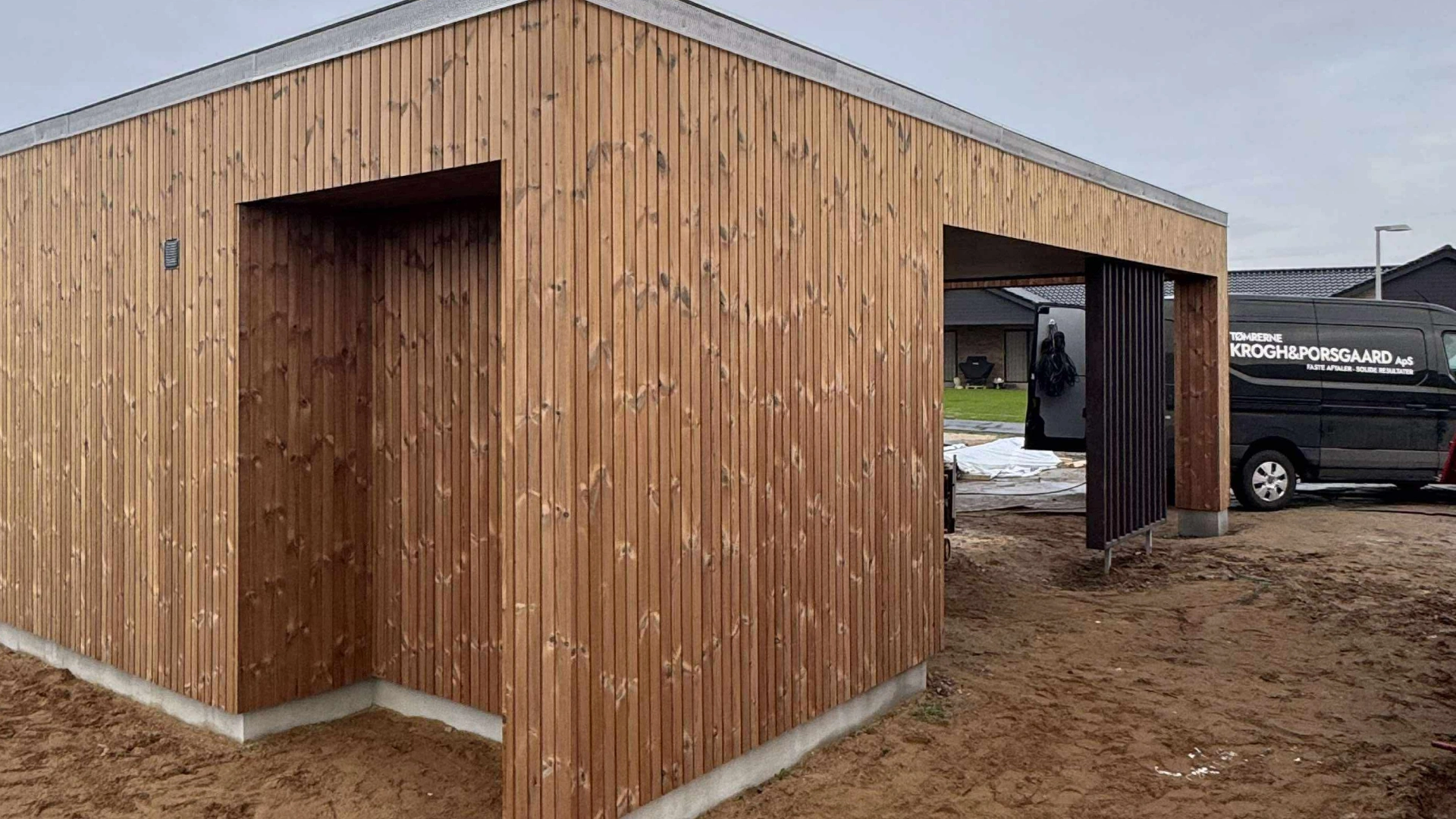 Skur for Hover IF lavet af Tømrerne Krogh & Porsgaard