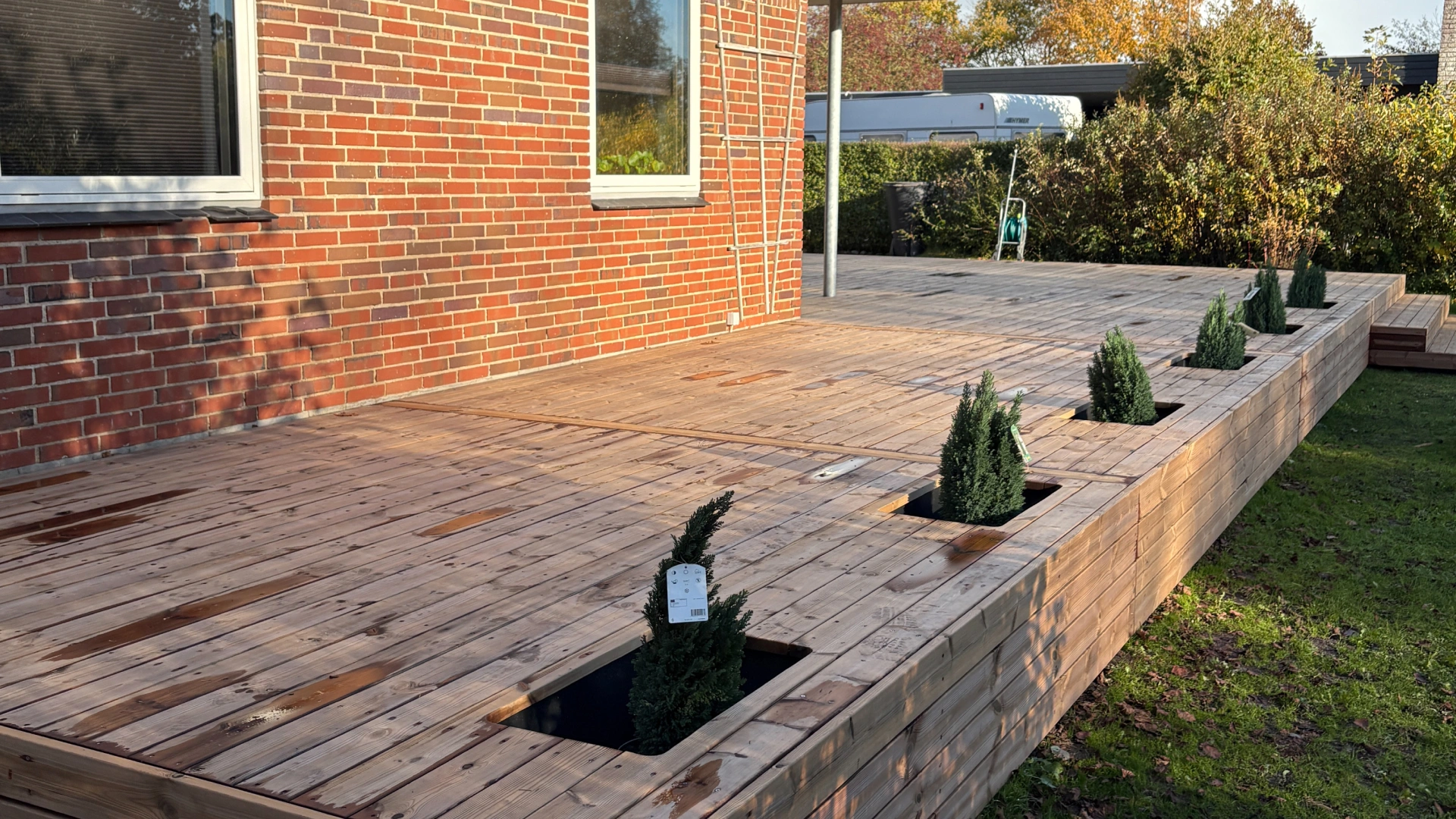 Terrasse i Hedensted lavet af Tømrerne Krogh og Porsgaard