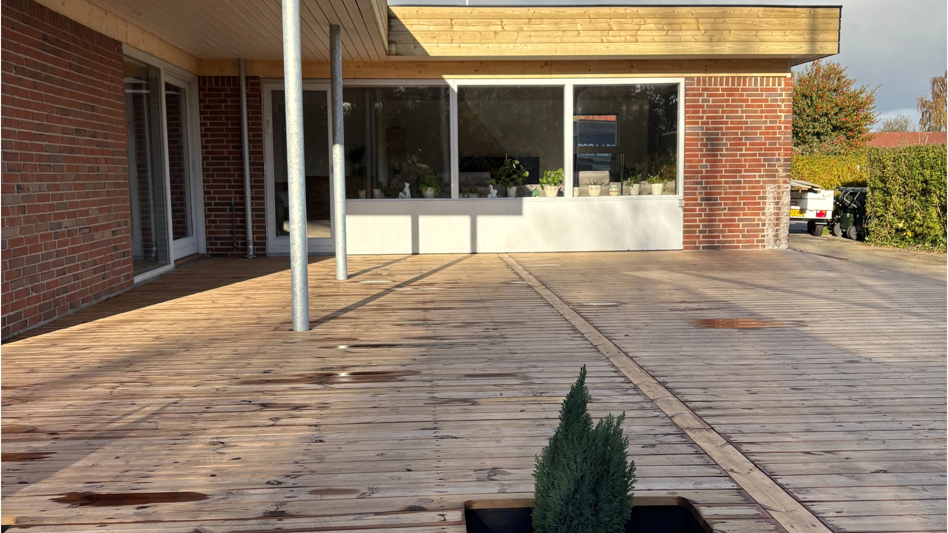 Terrasse i Hedensted lavet af Tømrerne Krogh og Porsgaard