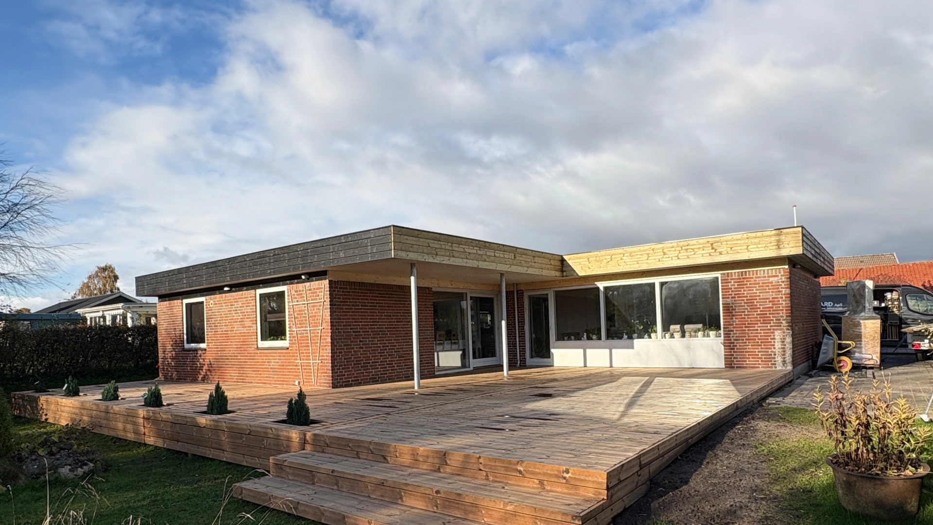 Terrasse i Hedensted lavet af Tømrerne Krogh og Porsgaard