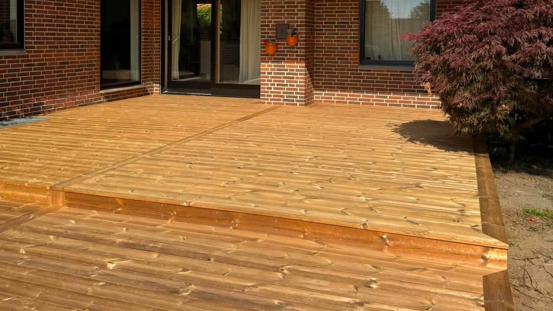 Terrasse i Mølholm lavet af Tømrerne Krogh og Porsgaard