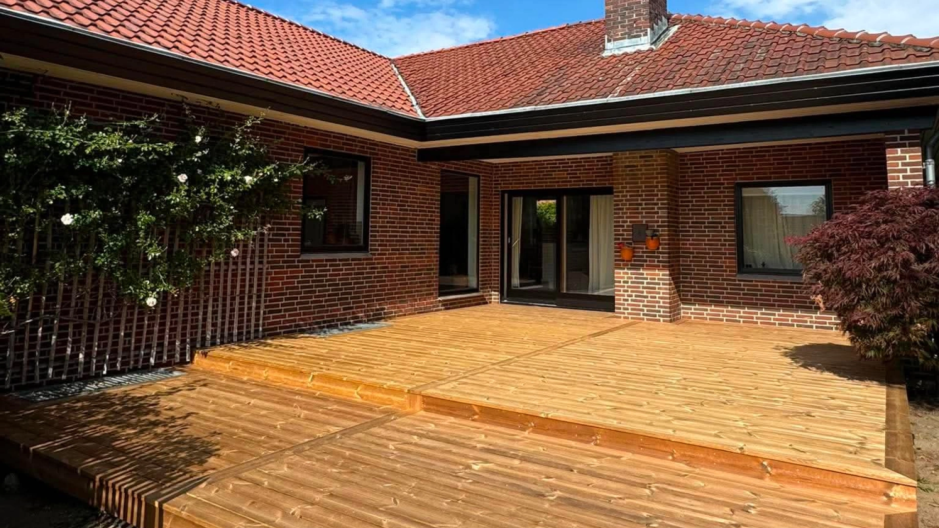 Terrasse i Mølholm lavet af Tømrerne Krogh og Porsgaard
