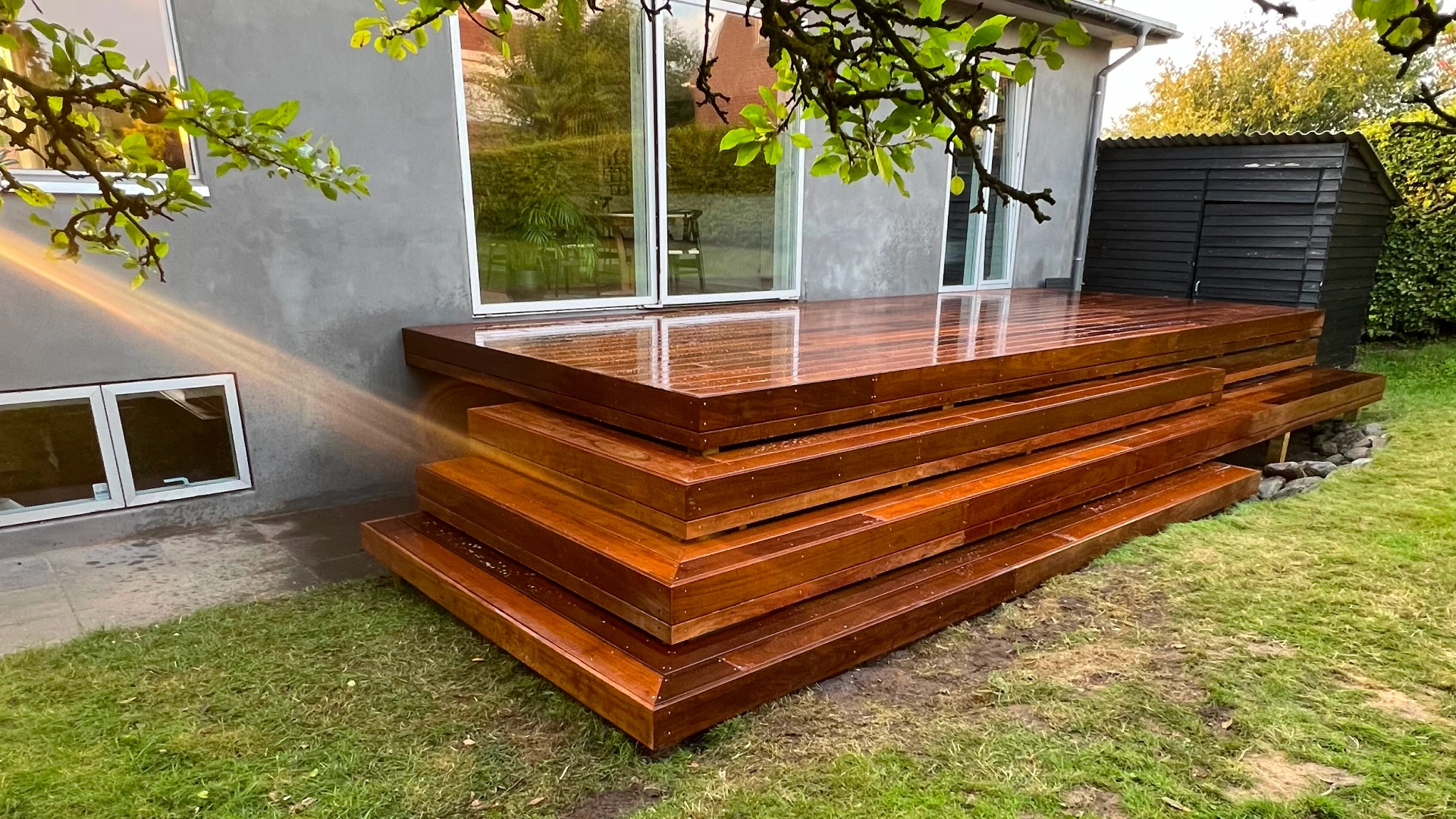 Terrasse i Vejle lavet af Tømrerne Krogh og Porsgaard
