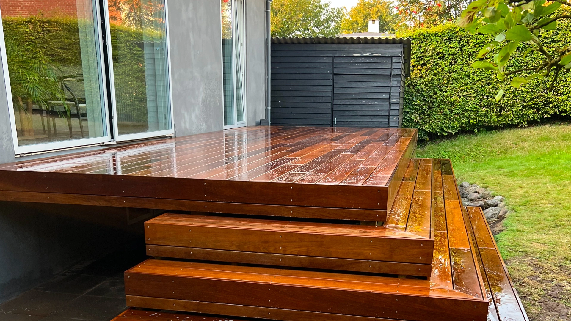 Terrasse i Vejle lavet af Tømrerne Krogh og Porsgaard